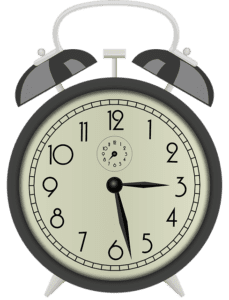 Alarm clock for graduate school motivation