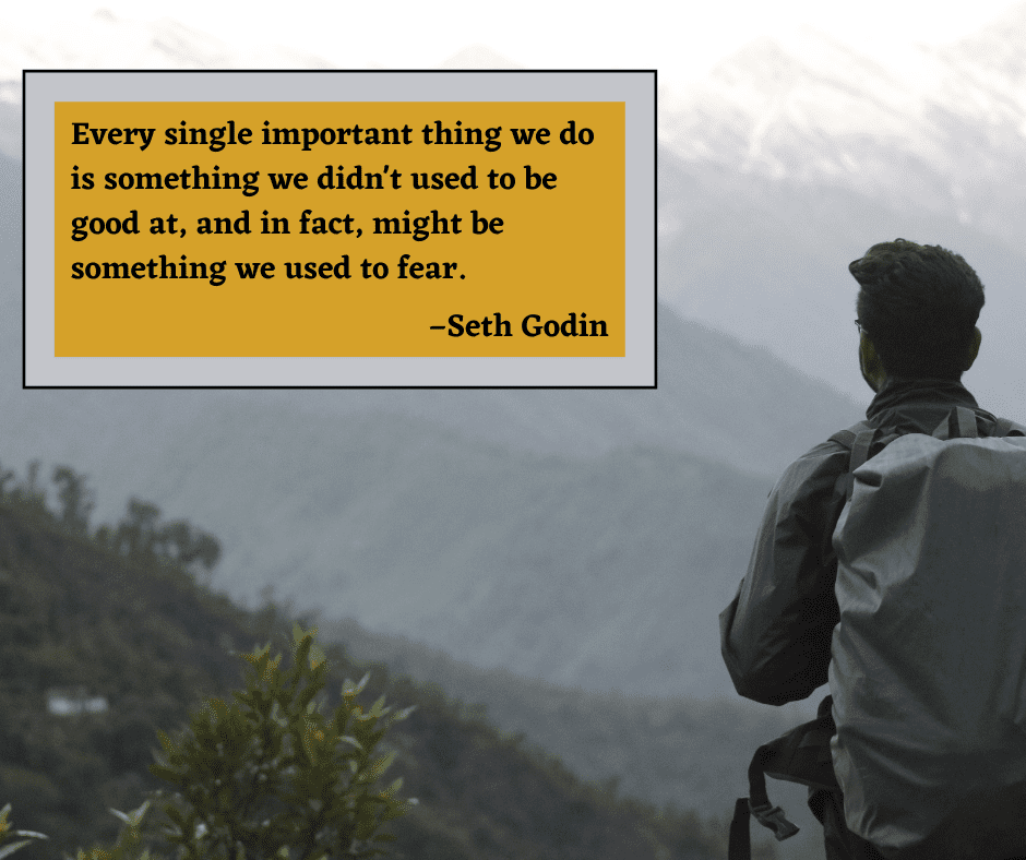 The eighth motivational quote appears on the image of a backpacker stands with his back to the camera looking off into the mountains.