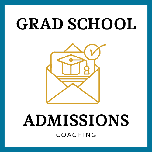 Image for Grad School Admissions Coaching shows a line drawing of an application with a graduation cap at the top being folded into an envelope.